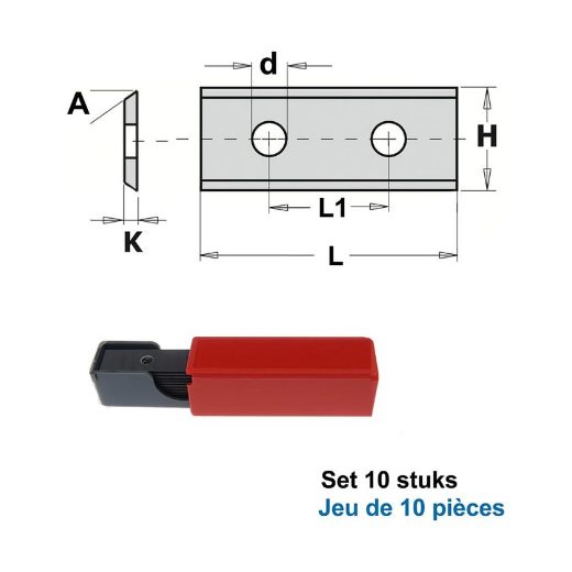 Afbeeldingen van CMT HWM wisselmessen 40mm (per 10 st.) - 790.400.04