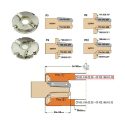 Afbeeldingen van CMT HWM Profielmes voor bossingfrees art. 05102 - 790.502.201