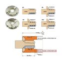 Afbeeldingen van CMT HWM Profielmes voor bossingfrees art. 05102 - 790.502.202