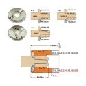Afbeeldingen van CMT HWM Profielmes voor bossingfrees art. 05102, 05103 en 05104 - 790.640.201