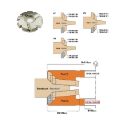 Afbeeldingen van CMT HWM Profielmes voor bossingfrees art. 05104 - 790.641.201