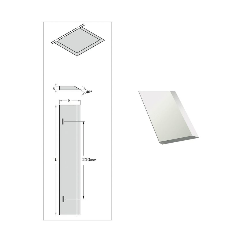 Afbeeldingen van CMT Schaafmes 18% 260x18x3 - 792.260.18