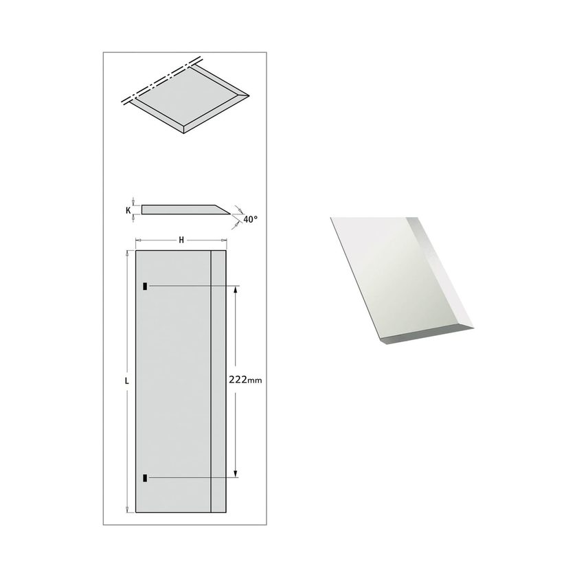 Afbeeldingen van CMT Schaafmes 18% 310x30x3 - 792.310.30.Rojek