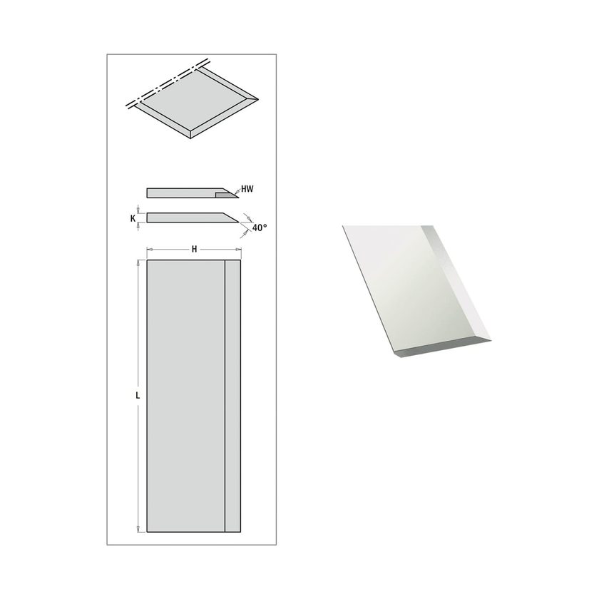 Afbeeldingen van CMT Schaafmes 18% 550x30x3 - 792.550.30
