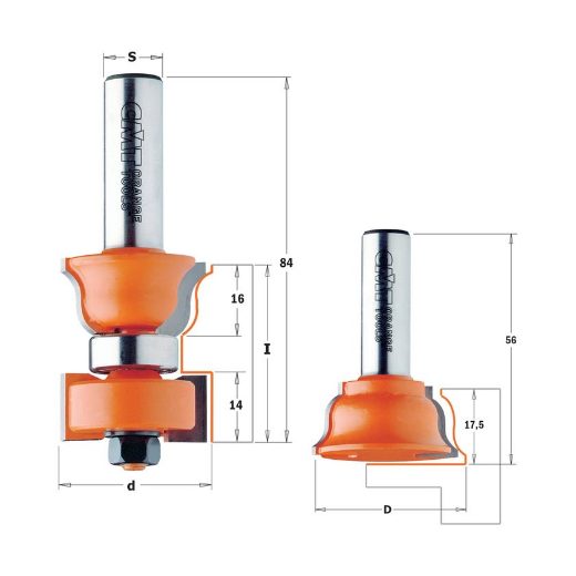 Afbeeldingen van CMT Kruishoutverbindingsfreesset, HW - 955.801.11