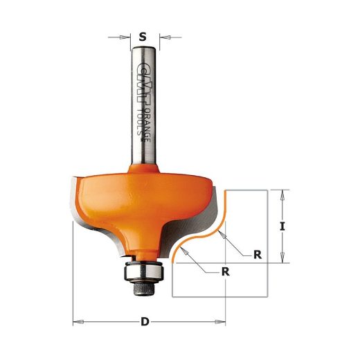 Afbeeldingen van CMT Profielfrees met kogellager, HW - 960.040.11