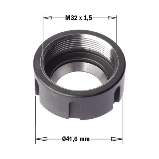 Afbeeldingen van CMT Klemmoer voor spantang ER25 M32x1,5mm links. - 992.583.02