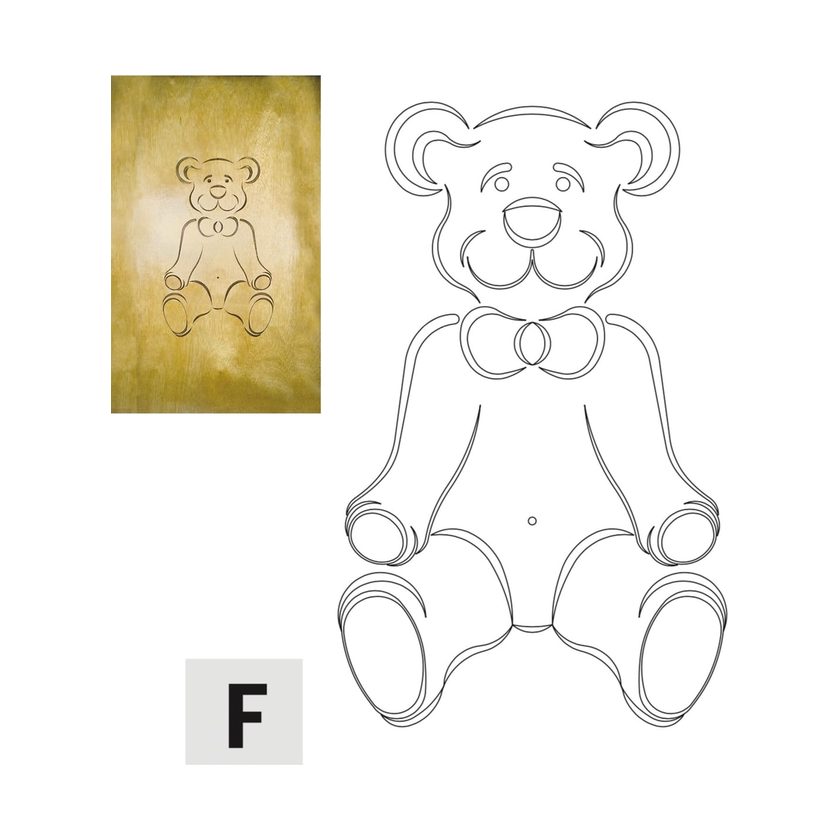 Afbeeldingen van CMT Kastdeur Teddy Beer - F - RCS-906