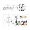 Afbeeldingen van CMT Radcut Speciaal zaagblad voor gelakte alu-profielen - S297.144.24MRAT
