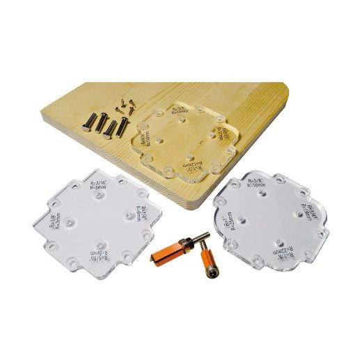 Afbeeldingen van CMT PVC mal met 12 verschillende radius maten - TMP-R12