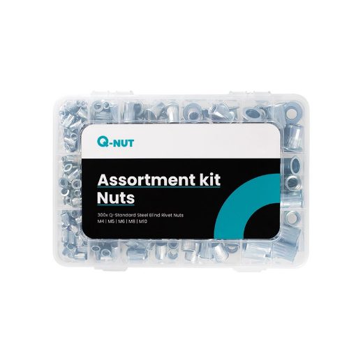 Afbeeldingen van Qonnect Assortiment kit Q-Standard blindklinkmoeren