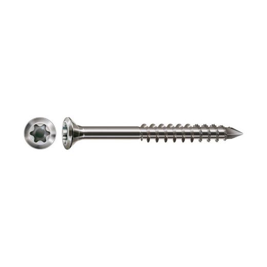 Afbeeldingen van SPAX gevelschroef 4x40 deeldraad verzonken lenskop extra klein T-STAR plus cut-punt inox A2