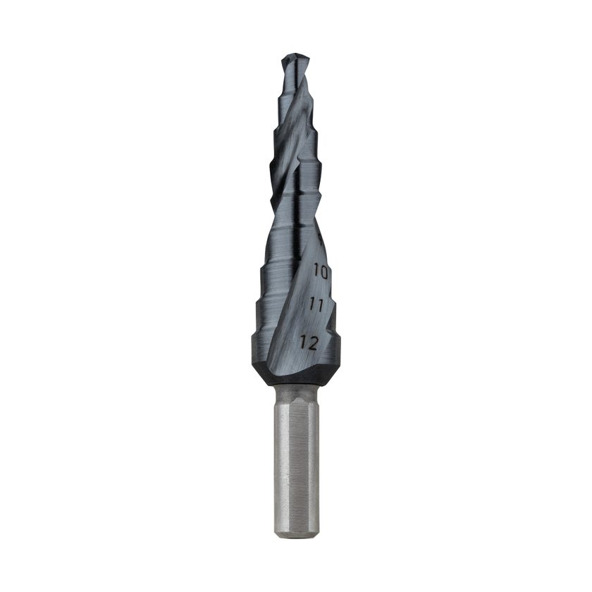 Afbeeldingen van Rotec trappenboor, TiAlN-gecoat, Nr.0/9 4-12mm - 425.0309