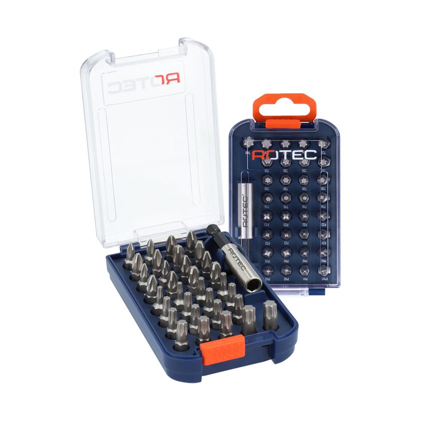 Afbeeldingen van Rotec toebehoren, Bitset 34-delige BASIC PH -PZ-T + Bitholder - 825.0300
