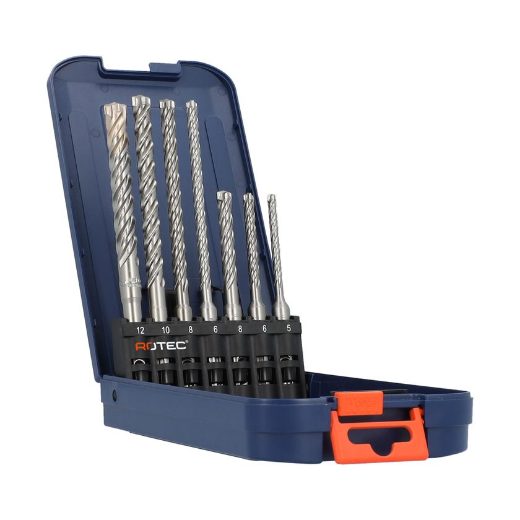 Afbeeldingen van Rotec betonboor 7-delige set '202', Quattro-X, 5-12mm - 900.1011K