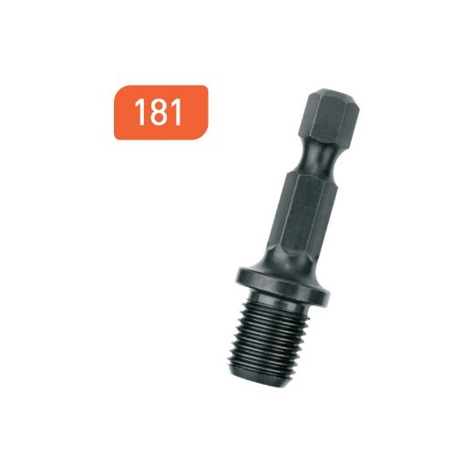 Afbeeldingen van Rotec toebehoren, Adapter HEX 1/4" > 3/8"-24 UNF - 181.9001