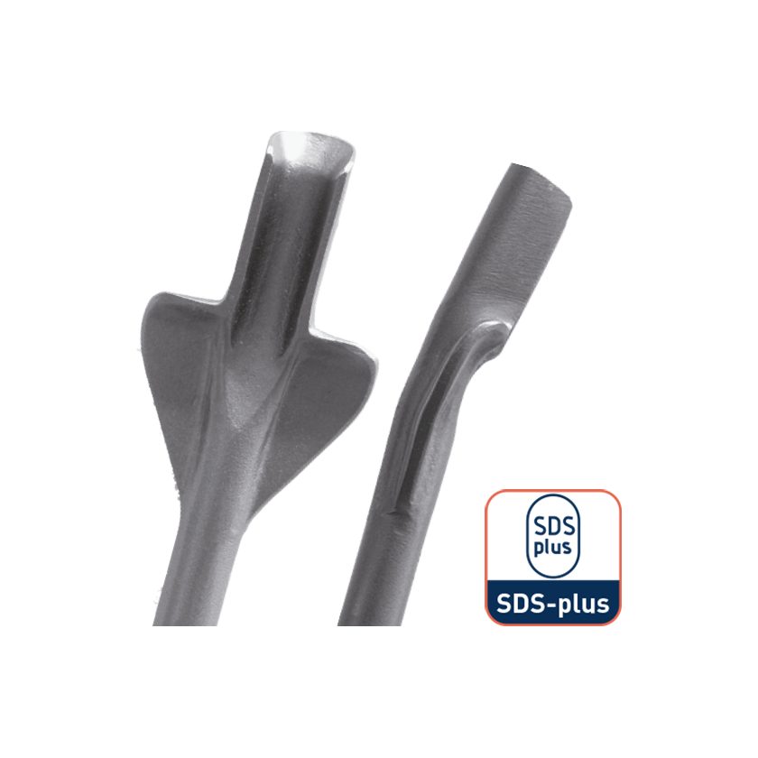 Afbeeldingen van Rotec SDS-Plus betonboor, SDS-plus variable channel beitel met glides, 22x250 mm - 215.0025