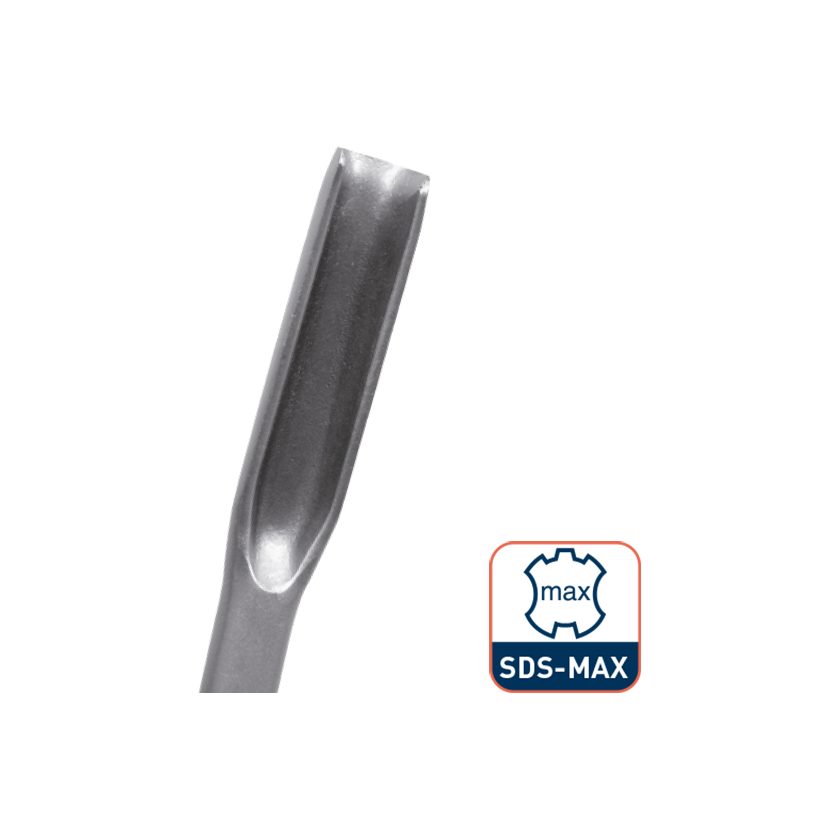 Afbeeldingen van Rotec SDS-Max betonboor, SDS-max hol gouge beitel, 26x300 mm - 215.1045