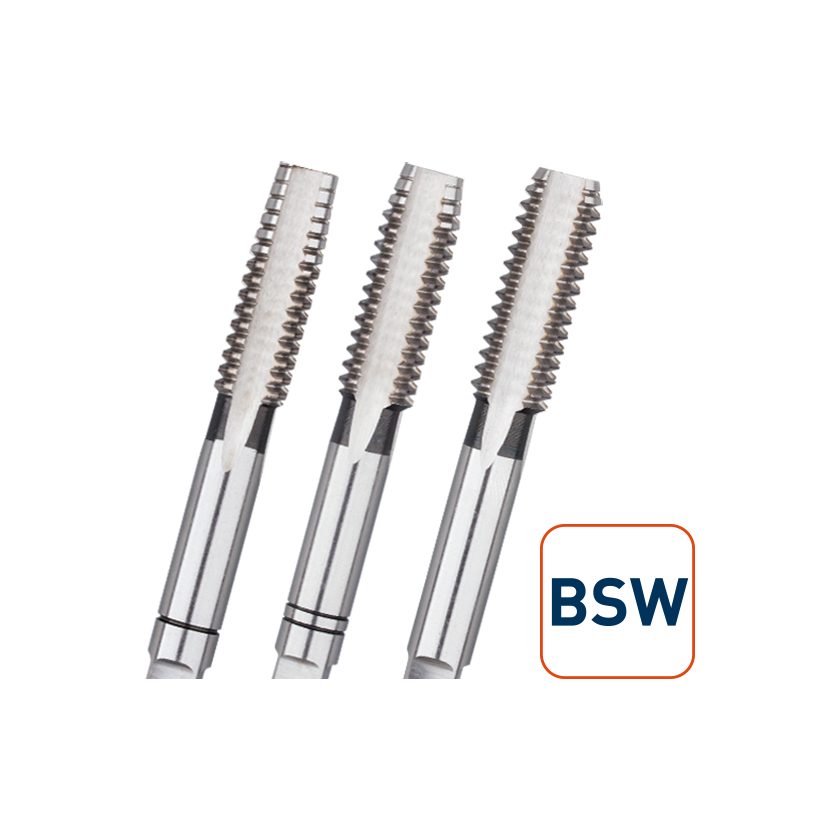Afbeeldingen van Rotec handtappenset, HSS handtap set, 2-delige Din 2181, BSF 1"-10 - 306.1038