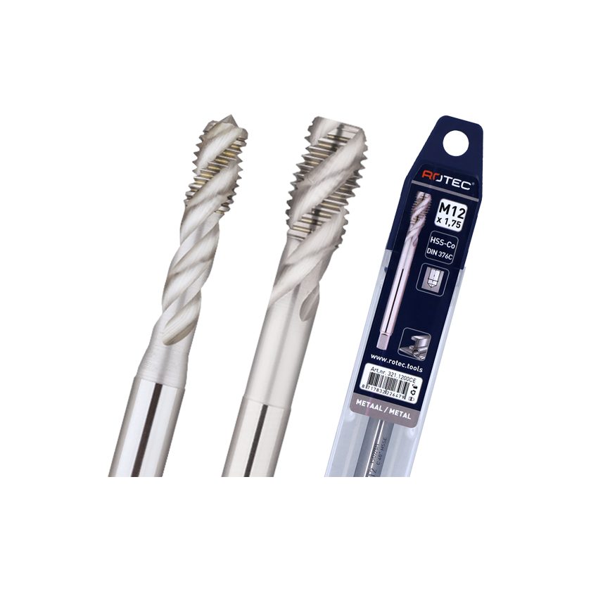 Afbeeldingen van Rotec machinetap, blinde gaten Din 376, in EV-verpakking, M12 - 321.1200CE