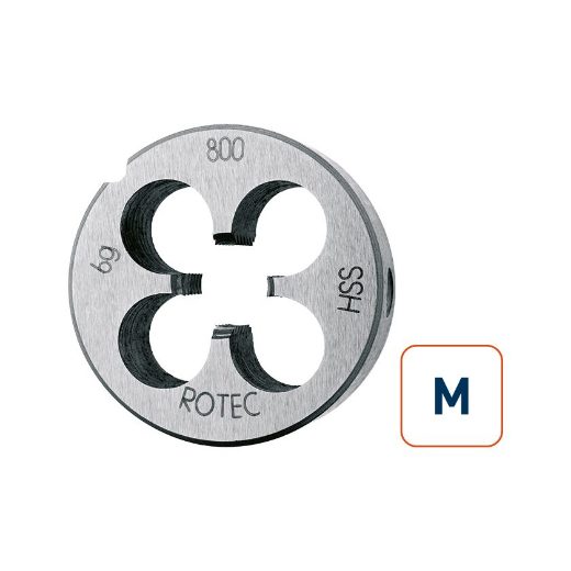 Afbeeldingen van Rotec snijplaat, HSS-E ronde snijplaat 'INOX', Din-EN 22568, M3 - 360.0300B