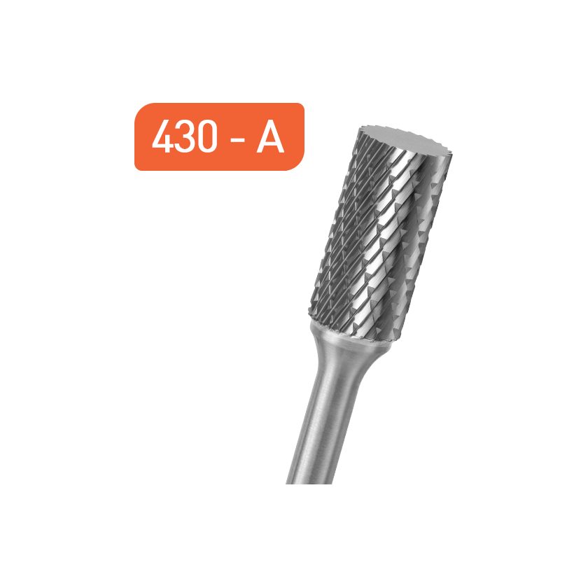 Afbeeldingen van Rotec stiftfrees hardmetaal, 5-delige hardmetaal burr set, 12.7mm Z1, aluminiumvertanding, 1x B-C-F-G-L - 900.3068