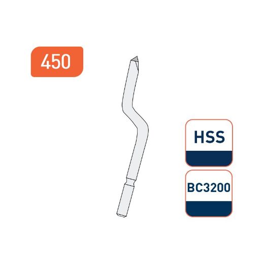 Afbeeldingen van Rotec verzinkboor, HSS Cranked RotoDrive, 0-3mmmm (GTBC3200) - 450.5106