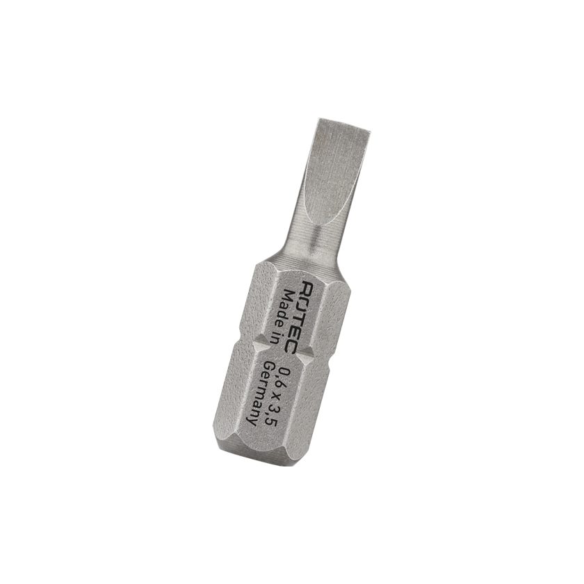 Afbeeldingen van Rotec bit, 'BASIC', C6.3 1/4"-bitschacht, SL 1,2x6,5x25 (2st) - 812.10652