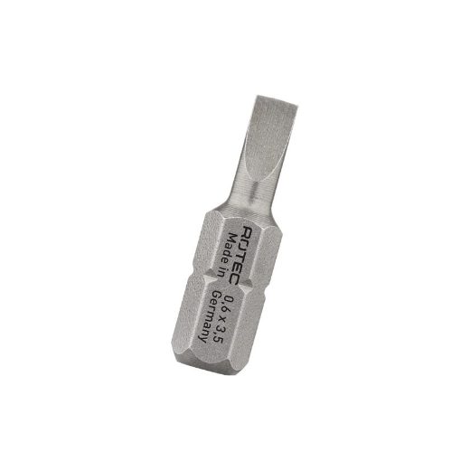 Afbeeldingen van Rotec bit, 'BASIC', C6.3 1/4"-bitschacht, SL 1,2x6,5x25 (2st) - 812.10652
