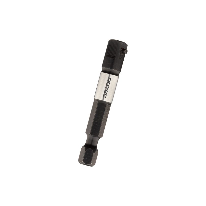 Afbeeldingen van Rotec toebehoren, Adapter, E6.3 > vierkant 1/4", met pen, L=50 (10st) - 820.0030