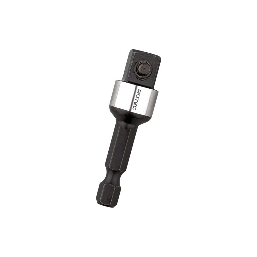 Afbeeldingen van Rotec toebehoren, Adapter, E6.3 > vierkant 3/8", met pen, L=50 - 820.00501