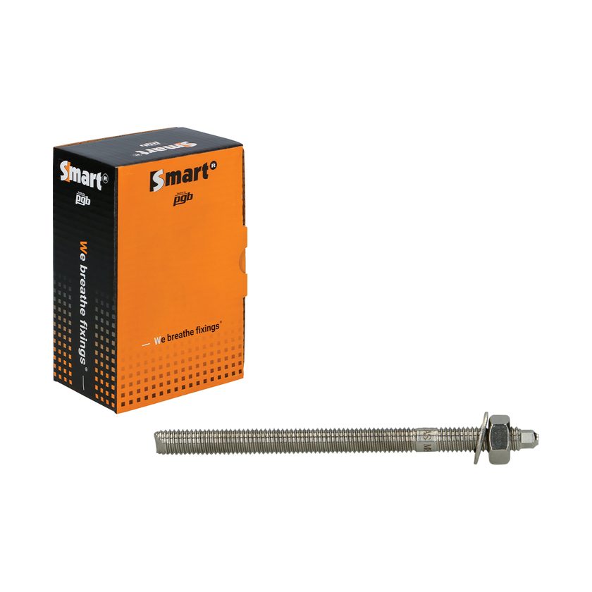Afbeeldingen van PGB-Fasteners ankerstang M8x110 inox A4 (SW13)