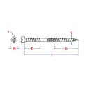 Afbeeldingen van PGB-Fasteners dakconstructieschroef Torx TX40 met dubbele draad 8x195 verzinkt
