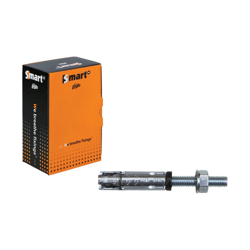 Afbeeldingen van PGB-Fasteners keilbouthuls M10x60 verzinkt (SW17) (10x10x80)