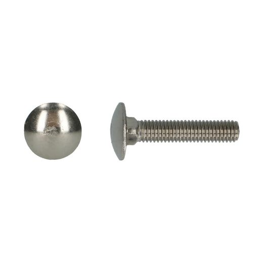 Afbeeldingen van PGB-Fasteners houtbout met volledige draad Din 603 M10x100 inox A2