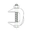 Afbeeldingen van PGB-Fasteners balkklem type F9NB M16 temperguss