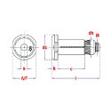 Afbeeldingen van PGB-Fasteners hollo-bolt M8x50 staal