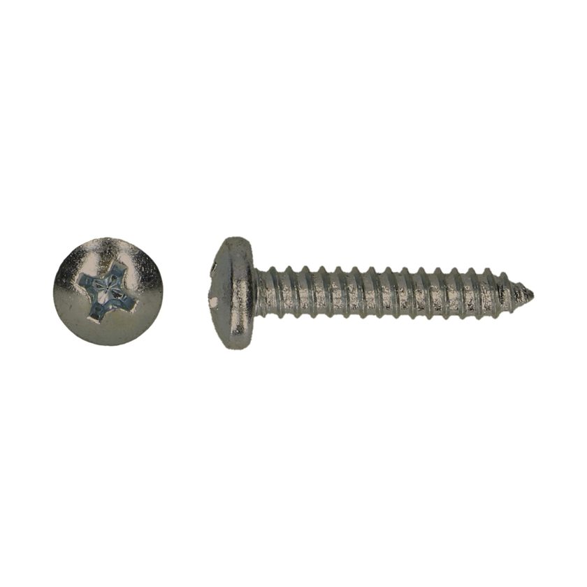 Afbeeldingen van PGB-Fasteners plaatschroef Philips PH2 met volledige draad Din 7981 4.2x32 inox A2