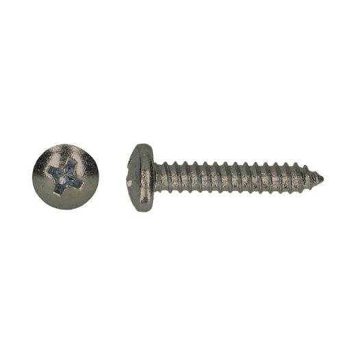 Afbeeldingen van PGB-Fasteners plaatschroef Philips PH2 met volledige draad Din 7981 4.2x32 inox A2