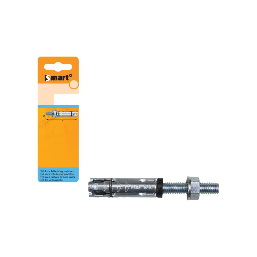 Afbeeldingen van PGB-Fasteners SMART huls+ ankerstang M8x30x85 Zn
