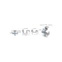Afbeeldingen van PGB-Fasteners roosterklem type GF M8 inox A2