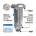 Afbeeldingen van PGB-Fasteners hollo-bolt M8x50 staal