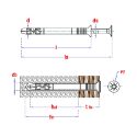Afbeeldingen van PGB-Fasteners nagelplug Pozidrive PZ2 6x80 nylon