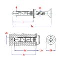 Afbeeldingen van PGB-Fasteners nagelplug 8x45 nylon