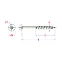 Afbeeldingen van PGB-Fasteners spaanderplaatschroef PH 5,0x80 Zn/bl