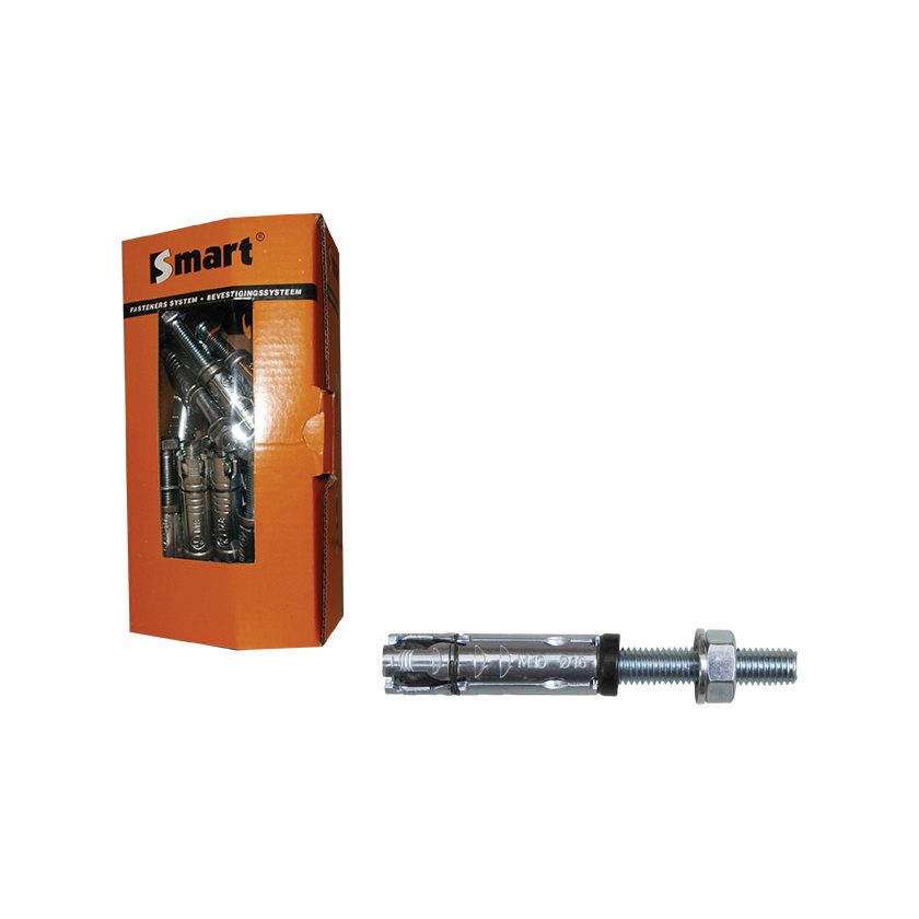 Afbeeldingen van PGB-Fasteners keilbouthuls M6x40 verzinkt (SW10) (6x15x60)