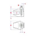 Afbeeldingen van PGB-Fasteners flensklem type F3-NC M10 temperguss