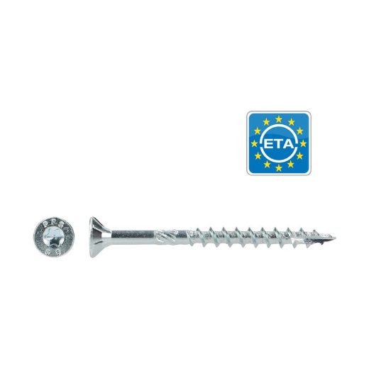 Afbeeldingen van PGB-Fasteners houtconstructieschroef Torx TX40 met deeldraad 10x140 verzinkt