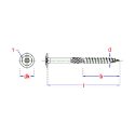 Afbeeldingen van PGB-Fasteners houtconstructieschroef Torx TX40 met deeldraad 8x200 verzinkt
