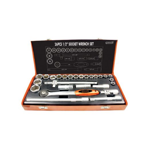 Afbeeldingen van PGB-Fasteners COSMOS doppenset metaal 1/2"-26 dlg